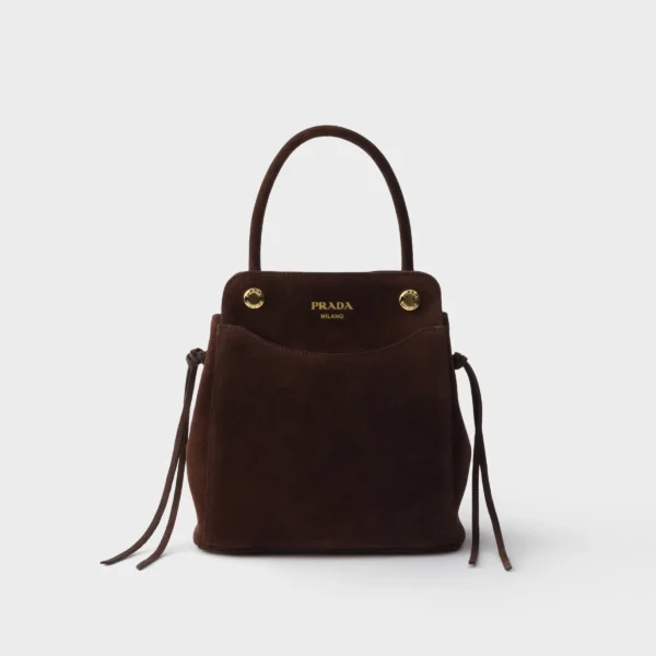 프라다 Prada Carry 미니 스웨이드 핸드백 1BA496_2C4S_F0003_V_OOM