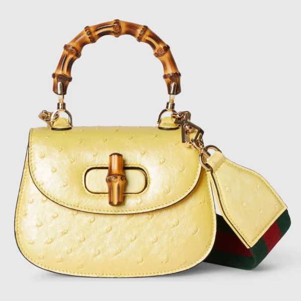 구찌 Gucci Bamboo 1947 오스트리치 미니백 686864EAA2F7441