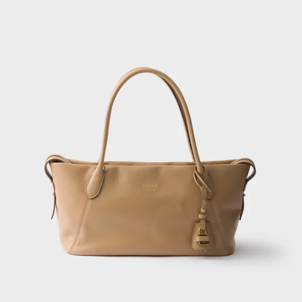 프라다 Prada Ouvert 라지 레더 토트백 1BG661_2HF2_F0036_V_OOO