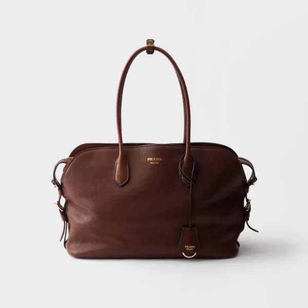 프라다 Prada Signet large leather 토트백 1BG600_2HFQ_F0LU3_V_OOM