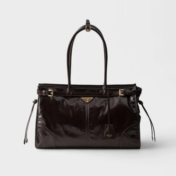 프라다 Prada Bonnie 라지 레더 핸드백 1BA433_2CYR_F01D6_V_MOM
