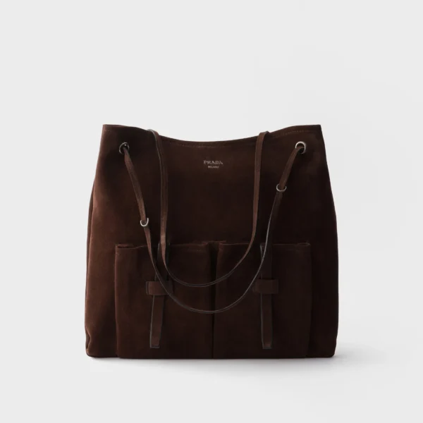 프라다 Prada Route 라지 스웨이드 백 1BC289_2C4S_F0003_V_OOO