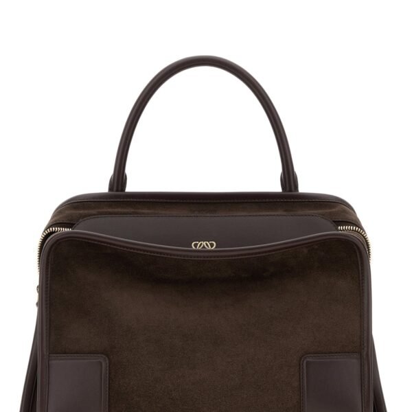 로에베 스웨이드 미디엄 Amazona 180 핸드백 A03918MX02 DARKCHESTNUT