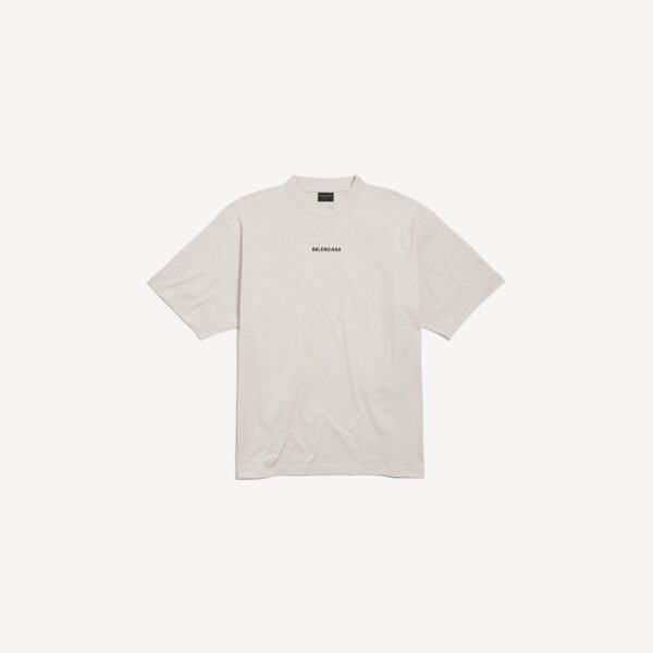 발렌시아가 뉴 발렌시아가 백 미디엄 핏 티셔츠 (오프 화이트) 764235TPVK13307
