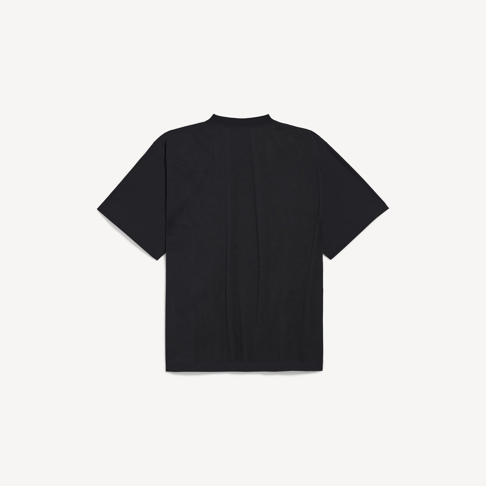 발렌시아가 남성 레이디 인 셰이즈 오버사이즈 티셔츠 (블랙) 850345TUVO51000 - 이미지 2
