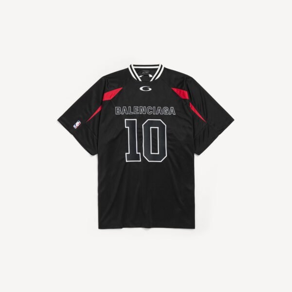 발렌시아가 남성 발렌시아가 | NBA 컬래버레이션 오버사이즈 티셔츠 (블랙/멀티컬러) 863852TTVW11060