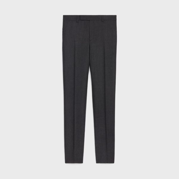 [아울렛] 셀린느 스트라이프 플란넬 남성 정장 팬츠 2P96A437V.10AT