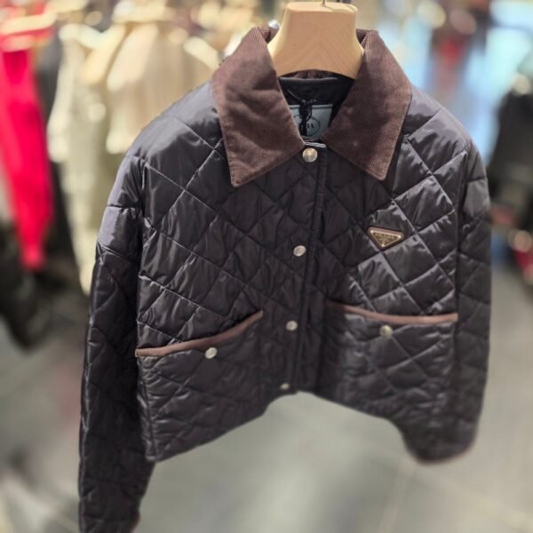 [아울렛] 프라다 리나일론 퀼팅 크롭 자켓 29X166