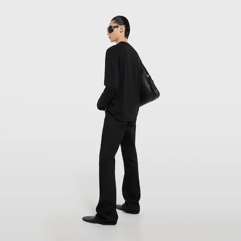 구찌 데보레 디테일 코튼 저지 티셔츠 870518XJHTY1000 - 이미지 4