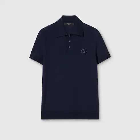 구찌 자수 니트 울 폴로 셔츠 866943XKFHL4160
