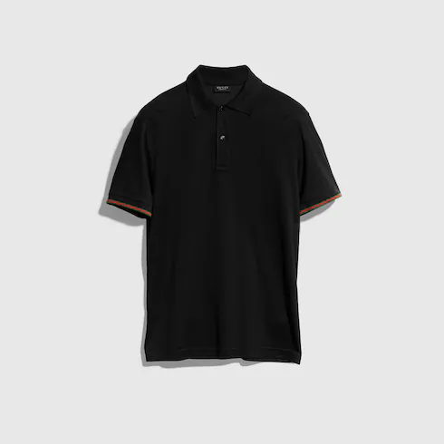 구찌 웹 실크 저지 폴로 셔츠 A005VNXJH5R1000