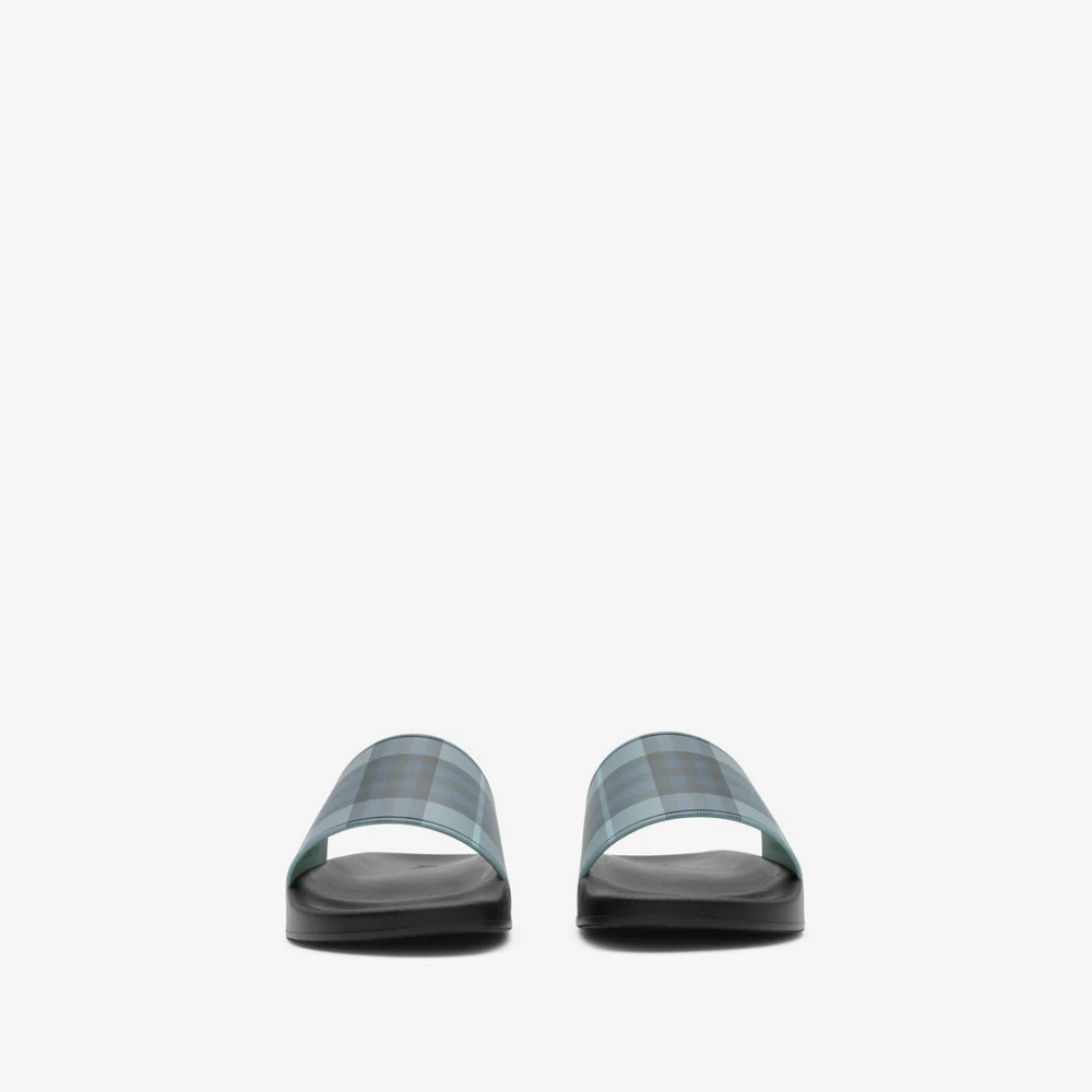 버버리 슬라이드 체크 (블루 아크틱) 81312271001 - 이미지 2
