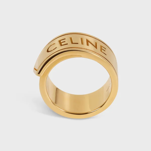 셀린느 CELINE 리본 링 황동 골드 피니시 B10EG4V10.35OR