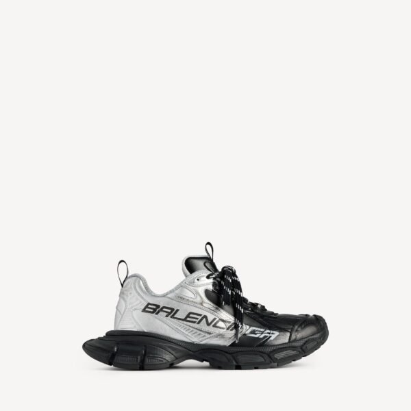 발렌시아가 남성 3XL 메탈릭 스플릿 스니커즈 블랙/실버 734734W3XHM1081
