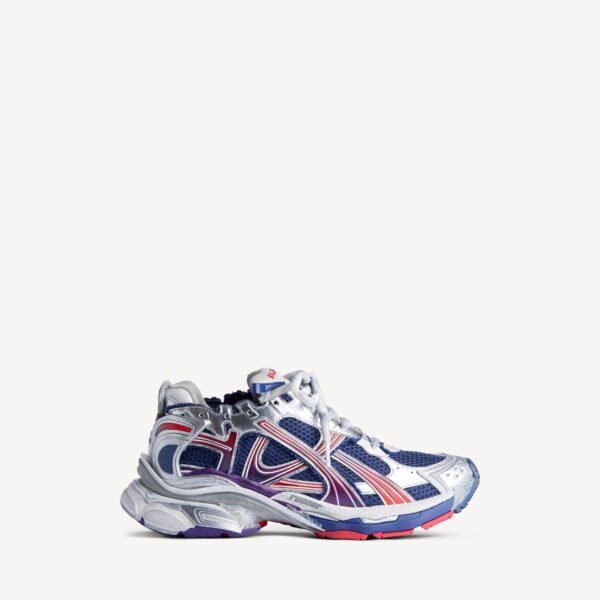 발렌시아가 남성 러너 그라데이션 스니커즈 네이비/레드/그레이 772774WRUNG4610